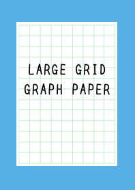 LARGE GREEN GRID GRAPH PAPER-BLUEj