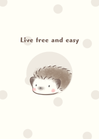 Hedgehog -slow living- (beige)