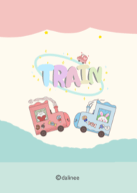 รถไฟสีพาสเทล