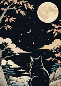 Cat under the Moon dE72a1