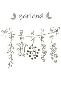 Garland of a simple flower
