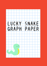 LUCKY SNAKE GRAPH PAPERj-RED