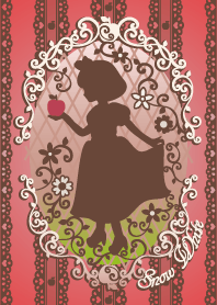 Snow White Silhouette Red -