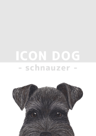 ICON DOG - schnauzer - GRAY/04