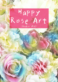 Happy Rose Art 幸運のレインボーローズ