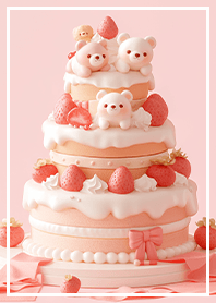 Strawberry Bear Cake_Purple JP