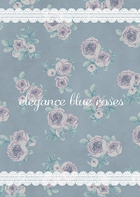 Antique blue roses