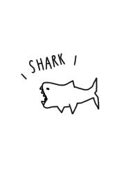 シンプル。サメ。#cool