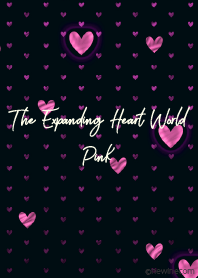 The expanding heart world pink