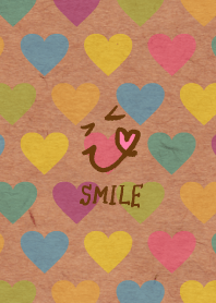 Colorful heart Kraft paper-Smile9-