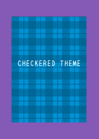 BLUE CHECKERED THEMEj-PURPLE-YELLOW
