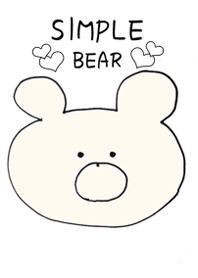 Cute simple bear