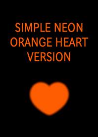SIMPLE NEON ORANGE HEART VERSION