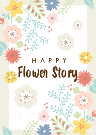 HAPPY Flower Story beige J