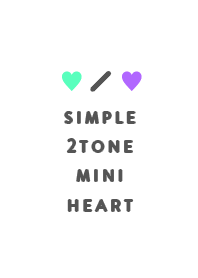 SIMPLE 2TONE MINI HEART 38
