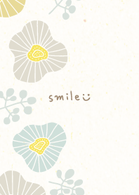 Stylish 3color flowers and leaves3