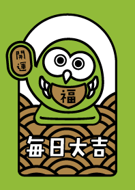 DAI-KICHI! Lucky DARUMA/ Green tea  ver.