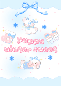 Puppy winter sweet (blue)