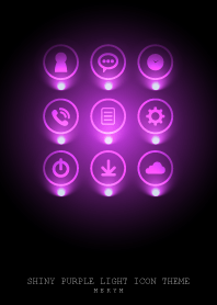 SHINY PURPLE LIGHT ICON THEME 2