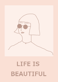 LIFE IS BEAUTIFUL =pink beige=(JP)