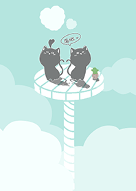 Cat on Platform J - Indigo (Gr8)