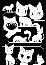 Q version cute cat 9A8464