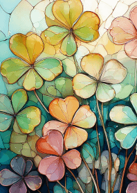 Stained Glass -Clover- 3