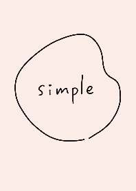 シンプル可愛い手書き文字(ブラックピンク)