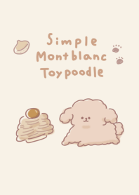 Simple Toy Poodle Mont Blanc Beige