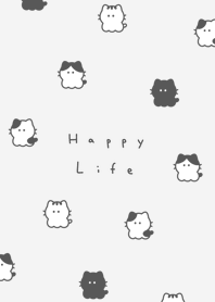 whisker cats(pattern)-light gray.