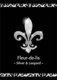Fleur-de-lis ''Silver & Leopard''