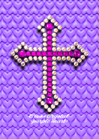 Cross Crystal <purple heart>