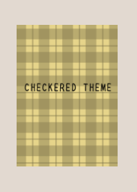 DUSTY YELLOW CHECKERED THEME-BEIGE