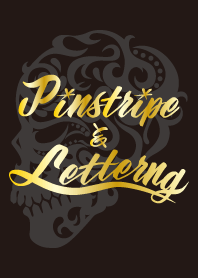 ピンストライプ & レタリング
