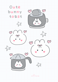 Cute bunny toast ^_^