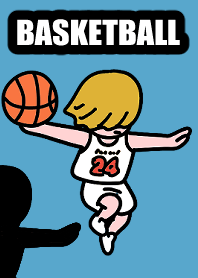 Basketball dunk 001 whiteblue