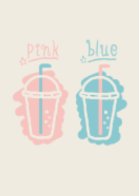 Pink & blue.(simple)
