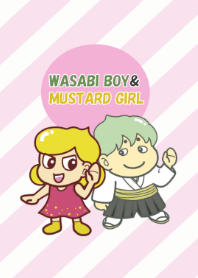 Wasabi boy and mustard girl