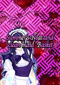 夏の清楚メイドマカロンバスケット