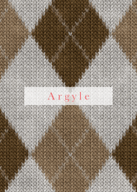 Argyle Style Embroidery beige 55