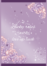 Purple / Lucky roses with love up luck