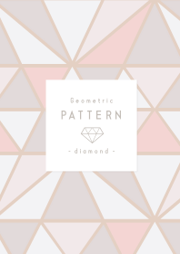 Geometric pattern - pink diamond -