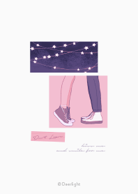 日系 - 愛情故事｜星空下淺色版