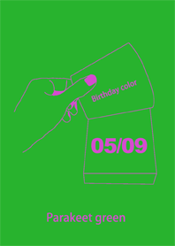 Birthday color May 9 simple: