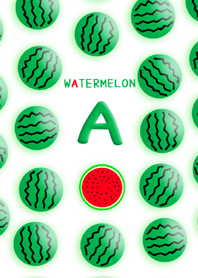 Initial A / WATERMELON