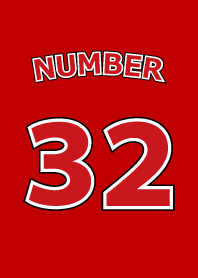 Number 32 red version