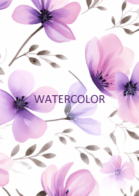 WATERCOLOR-PURPLE FLOWER 44