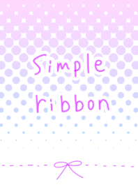 simple ribbon -purple-
