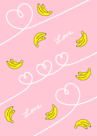 Banana - pink-