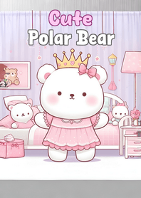 cute white polar bear - JP 33